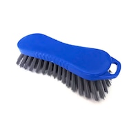 Washing brush, hard, detectable, 210x65 mm, PBT, 0.50, blue