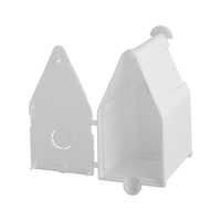 Wall light connection box with cover