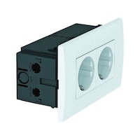 Socket unit for GK appliance installation duct