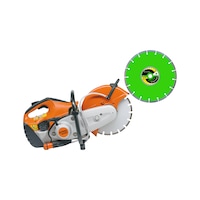 S10 blade + stihl ts410 Saw