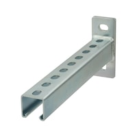 Wall brackets from the ZS 41 toothed mounting rail system