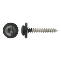 Window sill screw with washer, self-tapping screw thread, A2, TX