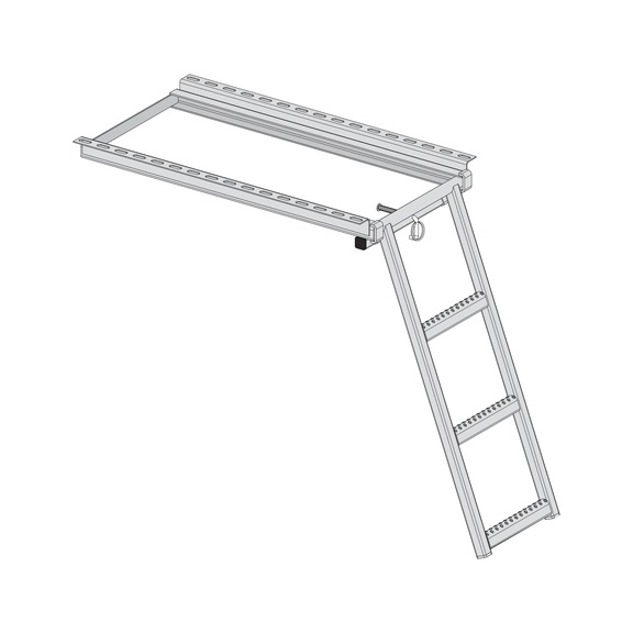 PULL-OUT STEPLADDER 3 STEPS - 3-STEP PULL-OUT LADDER