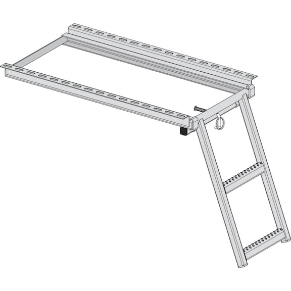 PULL-OUT STEPLADDER 2 STEPS - 2-STEP PULL-OUT LADDER