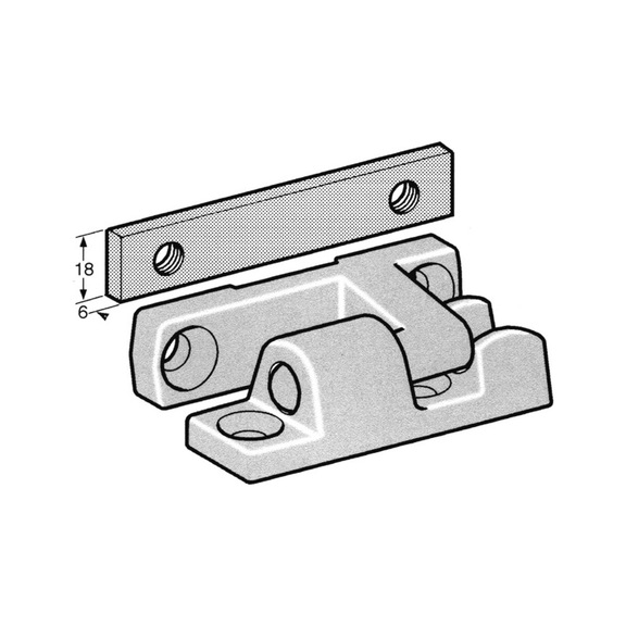 SMALL HINGE - SMALL COMPLETE LATERAL HINGE