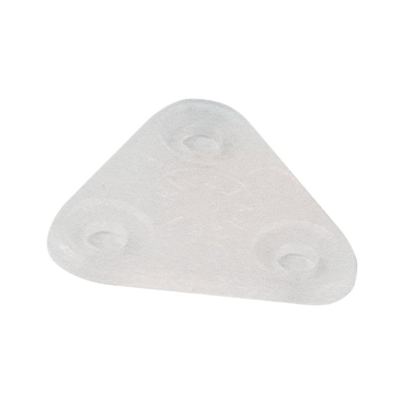 NYLON COUNTERPLATE FOR DOUBLE HOOK - TRIANGULAR COUNTERPLATE DOUBLE HOOK