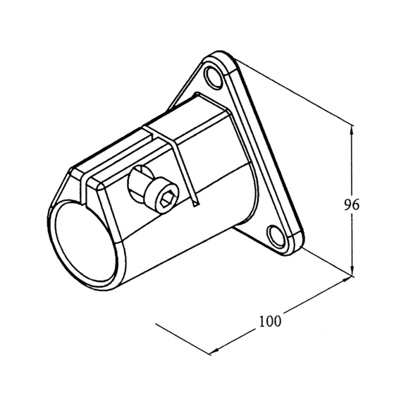 SOPORTE DE GUARDABARROS PARA TUBO - SOPORTE DE HIERRO GALVANIZADO PARA TUBO