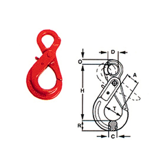 SELF-LOCKING EYE HOOK TYPE "SL"