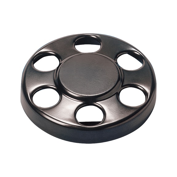 HUB CAP DISC 6 HOLES - HUB CAP DISC BLACK 6 HOLES