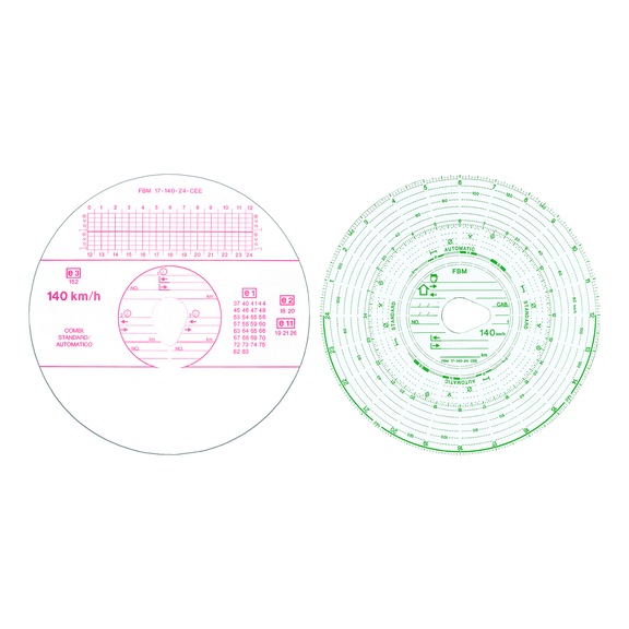 FBM 140 KM/H TACHOGRAPH DISC