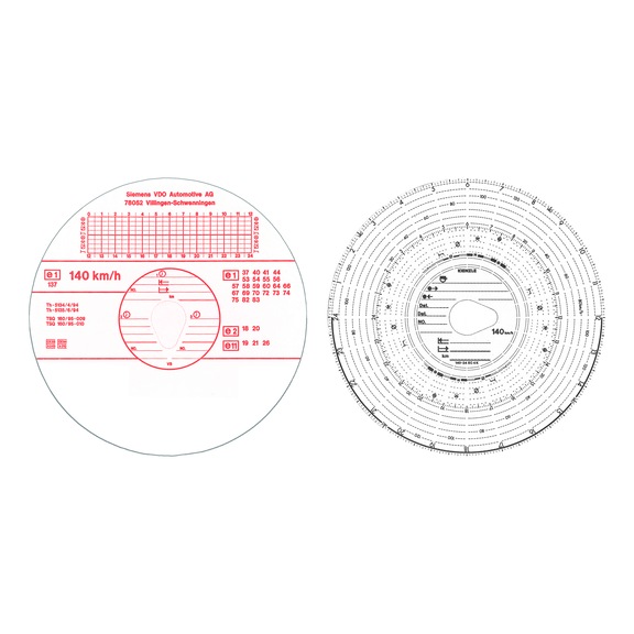 KIENZLE 140 KM/H TACHOGRAPH DISC - E1.137-TACHOGRAPH CHAR.140/KMH*AUT. + STA