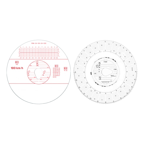 FBM 100 KM/H TACHOGRAPH DISC