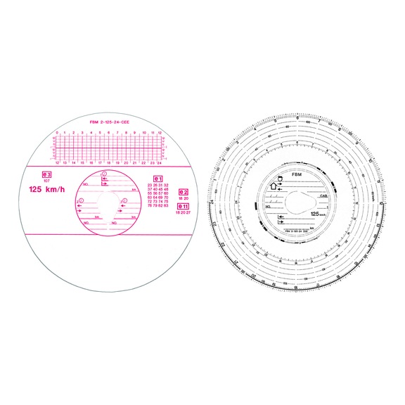 FBM 125 KM/H TACHOGRAPH DISC