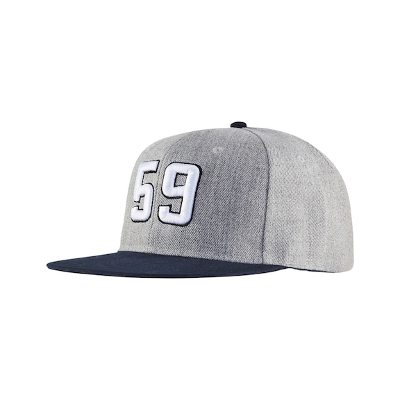 Gorra de pintor 2071 2870 - Gorra de pintor Gris melange/rojo 2071 2870 9086 onesize