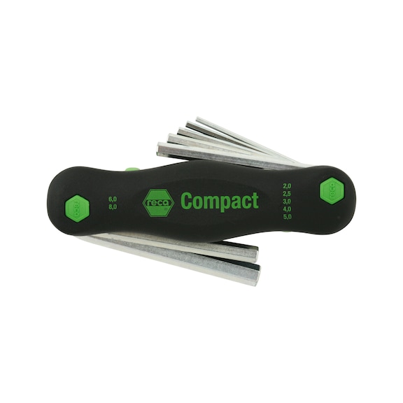 RECA COMPACT Stiftschlüssel-Satz 7-teilig - Sechskant - 1