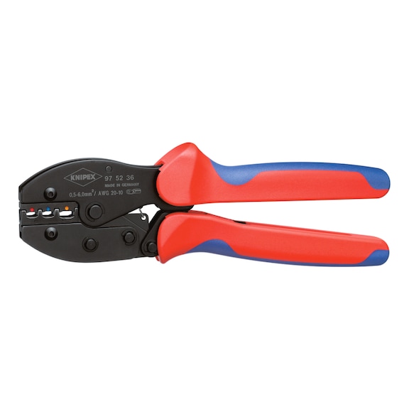 Crimping tool Preci Force 220 mm for insulated cable lugs and plug-in connectors