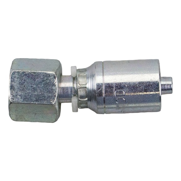 FEMALE SWIVEL STRAIGHT METRIC (COLLAR NUT) 24° HEAVY SERIES - FEMALE SWIVEL METRIC 1/4 inch M18X1.5 THREAD HS SIZE 04