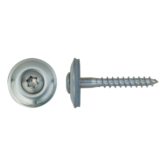 Roofing screw with sealing washer, dia. 20 mm, A2, TX - 1