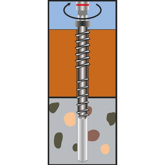 MULTI-MONTI galvanised steel screw anchor, MMS-TC TimberConnect with TX drive - 6