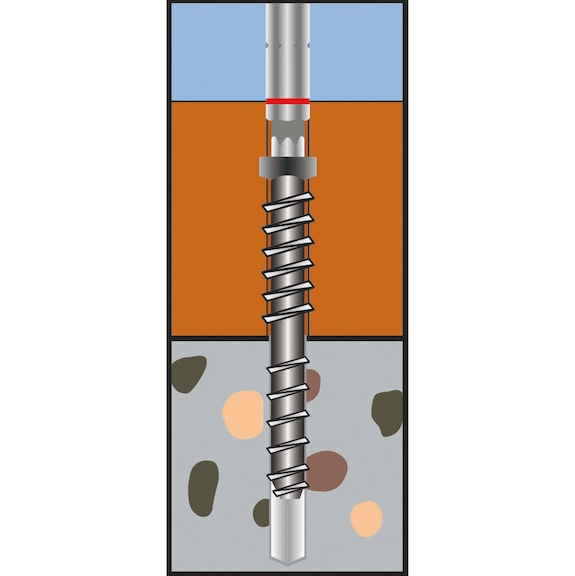 MULTI-MONTI galvanised steel screw anchor, MMS-TC TimberConnect with TX drive - 7