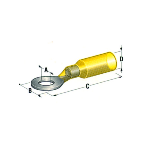 YELLOW WATERTIGHT HEAT SHRINK PRE-INSULATED TERMINALS