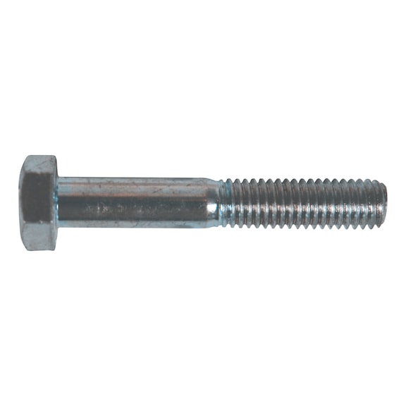 COARSE THREAD (CT) PARTIAL THREAD WHITE GALVANISED HEXAGONAL  HEAD SCREW - 1