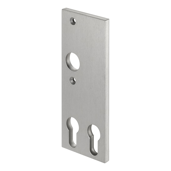 Lock housing short plate for 2 profile cylinders - 1