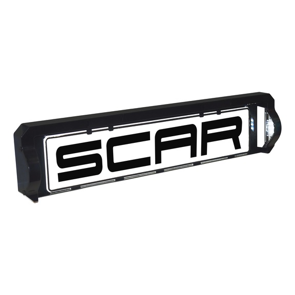 REGISTRATION PLATE HOLDER WITH INTEGRATED LED NUMBER PLATE LIGHT - REGISTRATION PLATE HOLDER W/LED NUMBER PLATE LIGHT