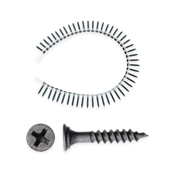 Drywall screws for plasterboard - dia. 3.9 mm collated - 2