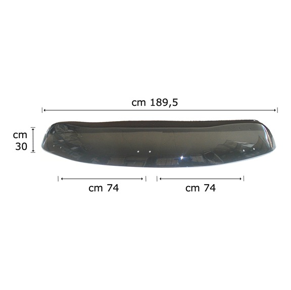 SUN VISOR LOW ROOF WITH FRONT MIRROR - SUN VISOR