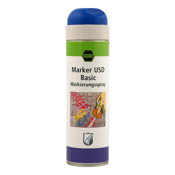 arecal MARKER USD Basic, aerosol para marcado - Aerosol para marcado arecal MARKER USD BASIC, azul, 500 ml