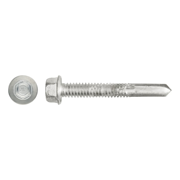 sebSta hexagon-head drilling screw, similar to DIN 7504-K, bimetal, A2/steel, RUSPERT® - 1