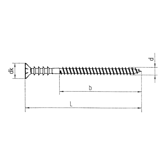 Adjustable spacer screw, zinc plated, TX - 2