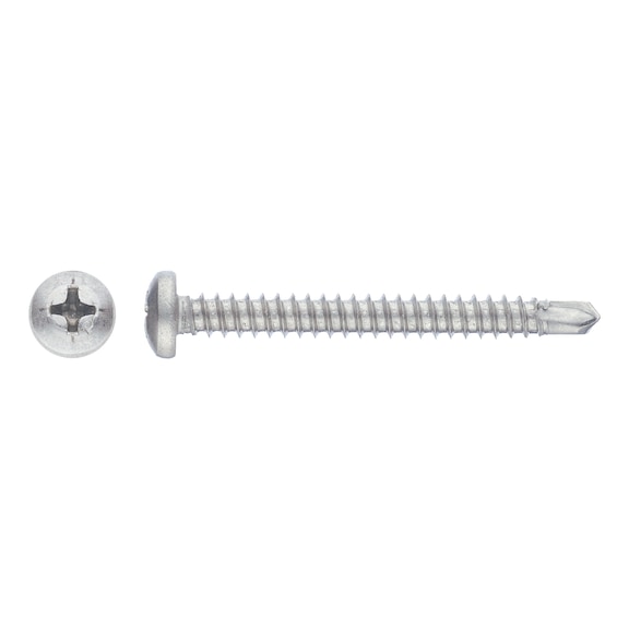 sebSta pan head drilling screw, sim. to DIN 7504-N bimetal A2/steel RUSPERT® - 1