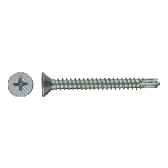 sebS drilling screw, PH countersunk head, sim. to DIN 7504-P galvanised - 1