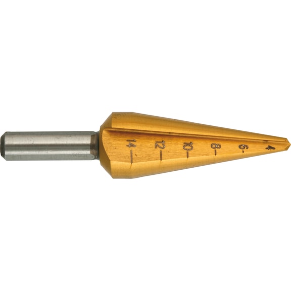 Sheet metal conical drill bit HSS-TiN - 2