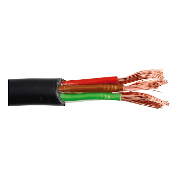 Multicore cable, black sheathing - 1