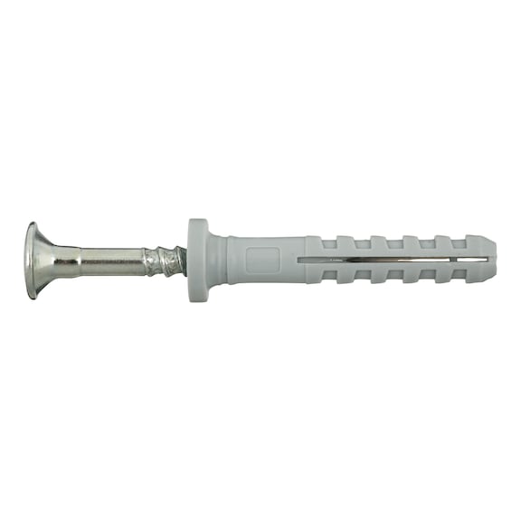 Standard nail anchor with flat head