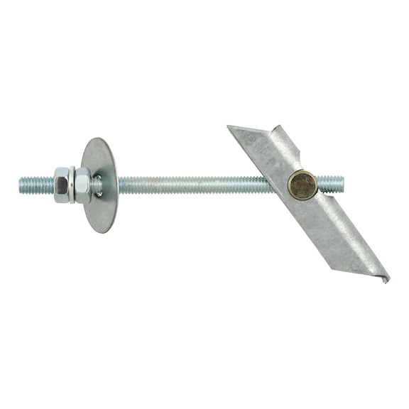 Spring toggle, zinc-plated steel - 1
