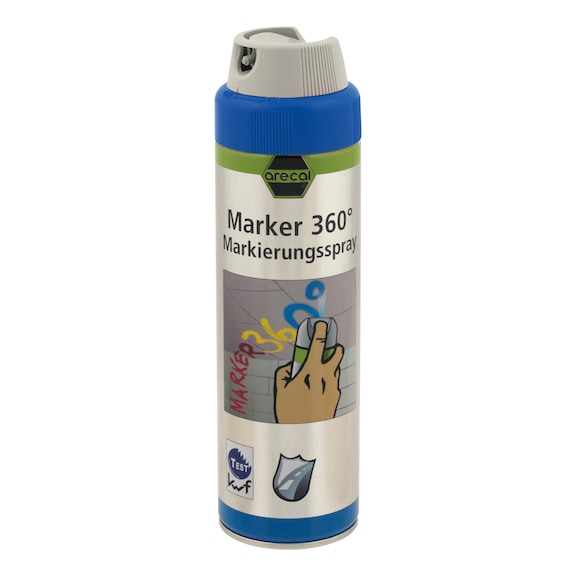 arecal Marker 360° marking spray - arecal MARKER 360° marking spray, blue 500 ml