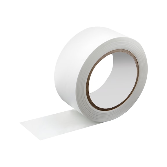 Adhesive tape, soft PVC - PVC plaster tape, crosswise grooving soft PVC, white, 50 mm x 33 m