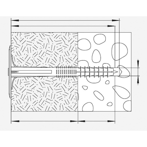 Isolierplatten- und Dämmstoffdübel mit Kunststoffnagel - 2