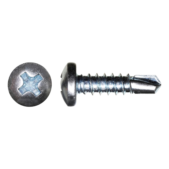 Drilling screws, DIN 7504-N, galvanised – small packs - 1