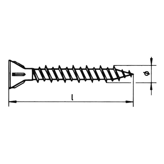 Drywall screws for fibreboard with HiLo thread - craftsman packs - 2
