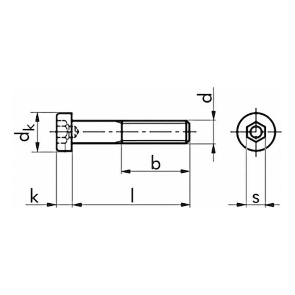 Zylinderschraube DIN 6912 8.8 blank - 2