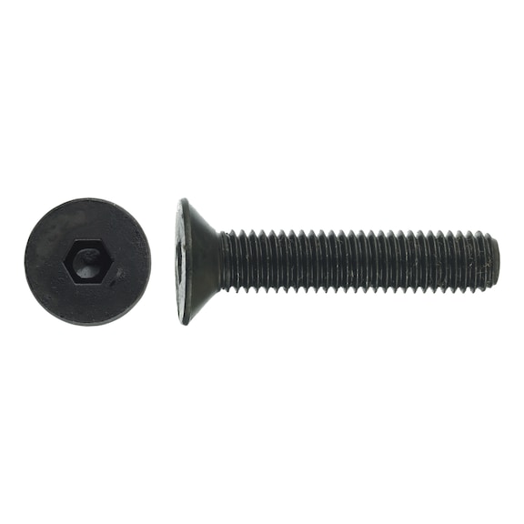 Countersunk head screws, ISO 10642, 10.9, plain - 1