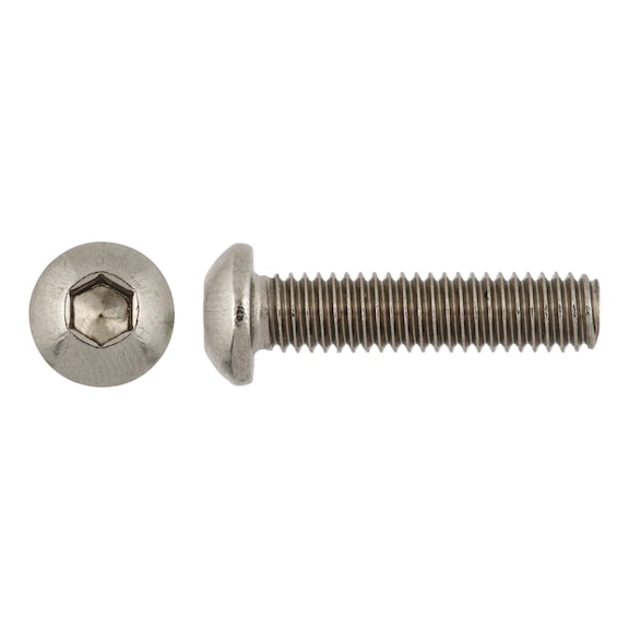 Pan head screw, DIN EN ISO 7380-1 A2-70 - 1
