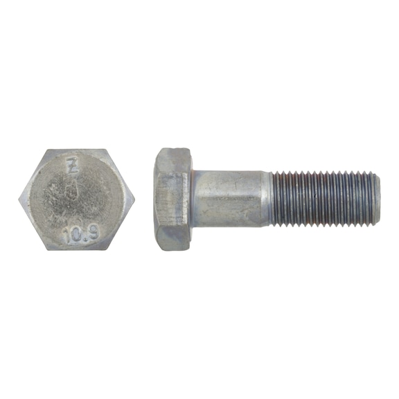 Hexagonal bolt DIN 960 10.9 zinc-nickel - 1