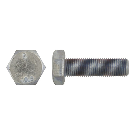 Hexagonal bolt DIN 961 10.9 zinc-nickel - 1