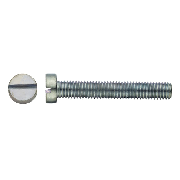 Cheese head screw, DIN 84 4.8, zinc plated - 1